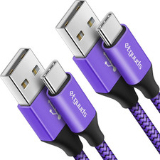 Long USB a to USB C Cable 10Ft, 2-Pack Fast Charging Type C Charger