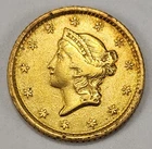 1852 O Liberty Head Gold Dollar  U.S. $1 Type 1 Coin  New Orleans