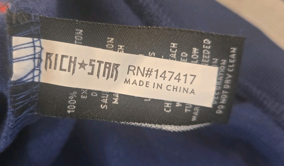 Rich Star Patchwork Embroidered Signed Varsity Bo… - image 6