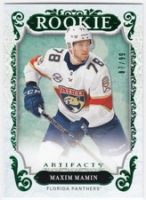 2018-19 Upper Deck Artifacts Rookie Emerald MAXIM MAMIN RED193 87/99 Panthers RC