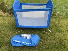 Vintage 1985 Fisher Price Play Pen Pack N Play Travel Bassinet