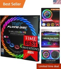 Waterproof Flying Disc - 108 RGB LEDs, Auto Light-Up for Exciting Play