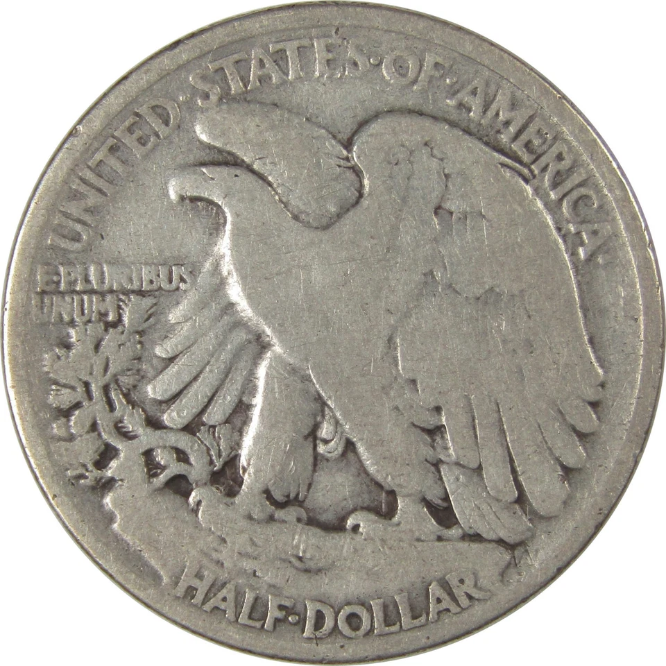 1921 Liberty Walking Half Dollar VG Very Good Silver SKU:I22796 - Image 2 of 4