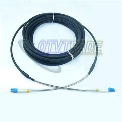 Outdoor Field Fiber Patch Cord LC to LC UPC SM 9/125 Duplex Fiber Cable 250M *le