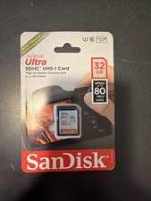 SanDisk Ultra 32GB SDHC 80 MB/s  Memory Card New Sealed SD Card for Camera