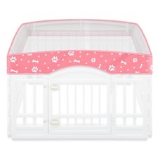 Dog Playpen Mesh Top Lid Fits for 36 Inch 4 Panels Regular Square Plastic Exe...