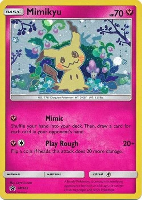 Mimikyu - SM163 - Pokemon Sun & Moon Promo Holo Rare Card NM