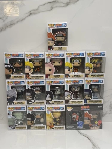 Funko Pop Naruto Shippuden Lot (17 Figures + Exclusive) – Mint Boxes