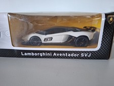 RASTAR Lamborghini Remote Control Car, 1/14 RC Lamborghini Aventador SVJ White 