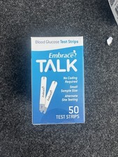 Embrace Talk Blood Glucose Test Strips 50 EA