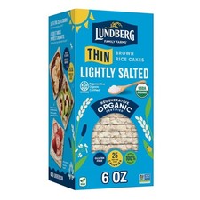 Lundberg Torte di riso sottili bio leggermente salate - 6 oz