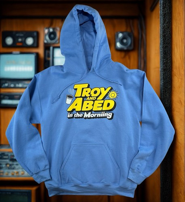 #ad Community NBC TV Show Troy and Abed In The Morning Talk Show Mens M Hoodie $24.99