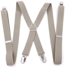 1Pc Men'S Suspender Adult Clips Mens Suspenders X Type Elastic Adjustable Strap