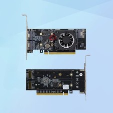 PCIe 3.0 split-free PLX8749 expansion 2 NVMEs
