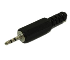 2.5mm Plug/Jack Stereo TRS 3 Connector Self Solder Male