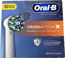 Oral-B Cross Action Electric Toothbrush Replacement Brush Heads, 10 ct. OB