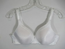 Warners Back Smoothing Bra 38C White Wireless Blissful Benefits Lift W4013