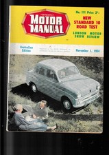 MOTOR MANUAL AUSTRALIA MAGAZINE 1954 X 2 ISSUES Jaguar Ford Prefect Standard  fi