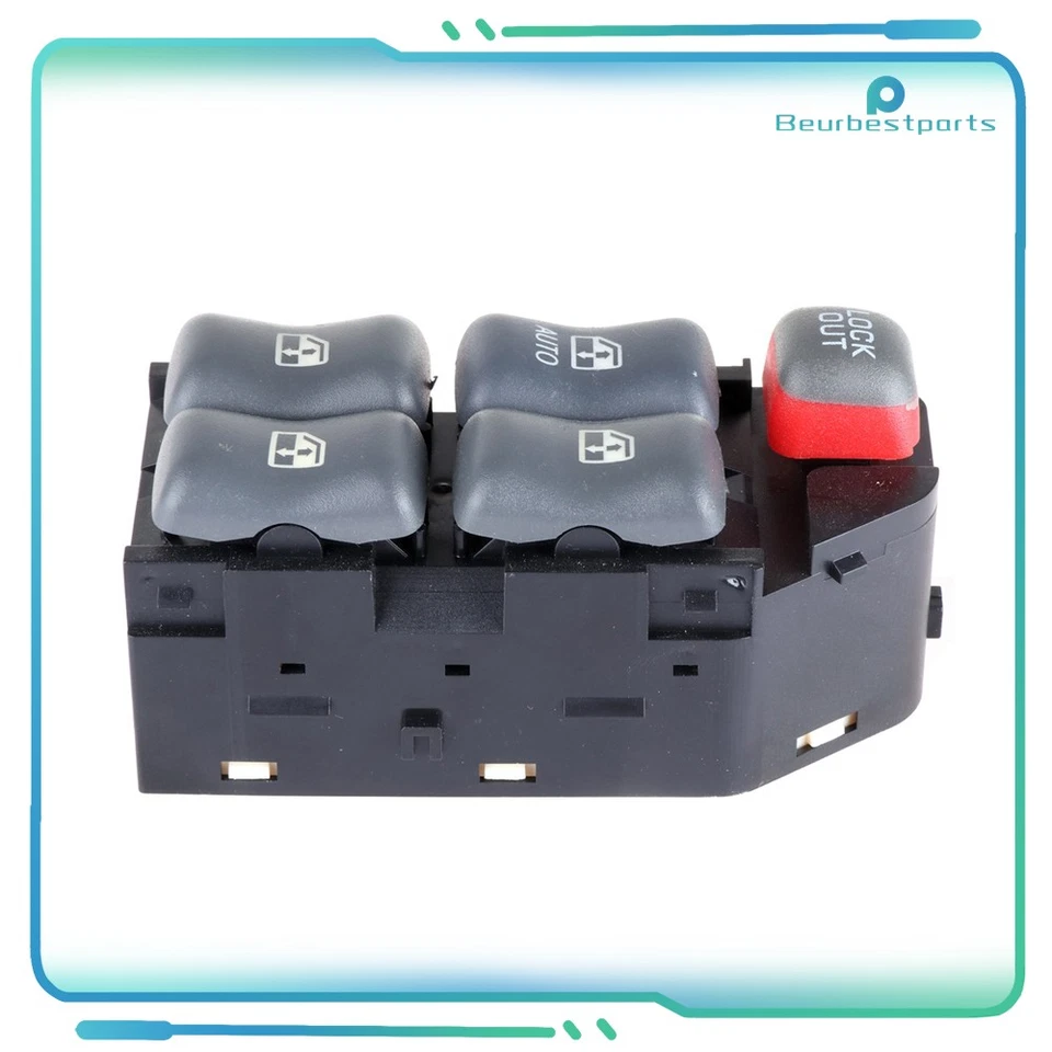 Interruptor de ventana eléctrica delantero izquierdo para Pontiac Sunfire 1995 1996 1997-2005 sedán Foto 2 de 4