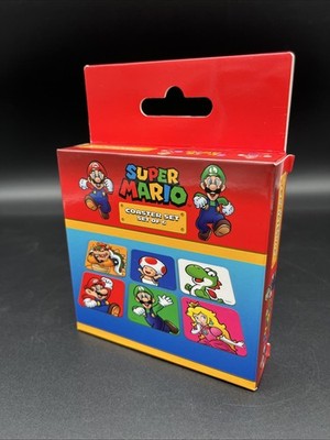 Super Mario Untersetzer Mario Crew 6er Pack NEU