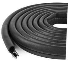 Automotive Door Weather Stripping Car Door Rubber Edge Trim Seal Strip 20Ft