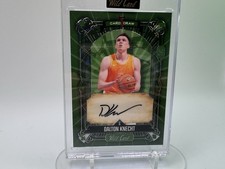 Wild Card 5 Card Draw Dalton Knecht Autographed Rookie Serial #3/3 Volunteers