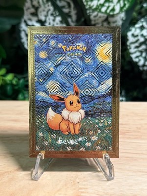 Eevee #133 - Van Gogh Style Gold Foil - Flash Edition Safari Card