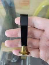 Vintage Art Deco Bakelite  Handle Brass Wax Seal Stamp, Monogrammed W.G.