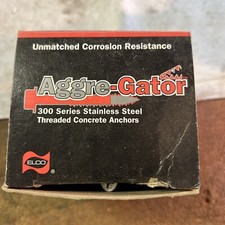 Aggre-gator Stainless Steel Concrete Anchors Flathead 1/4”x2 3/4” Box Of 50