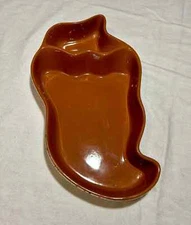 Terra Cotta Chili Pepper Chip and Dip Tray By Boston Warehouse Vintage Southwest