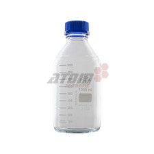 GL45 Reagent Laboratory Bottle, Clear, With Cap (SIMAX) 1000ml *Free P&P*
