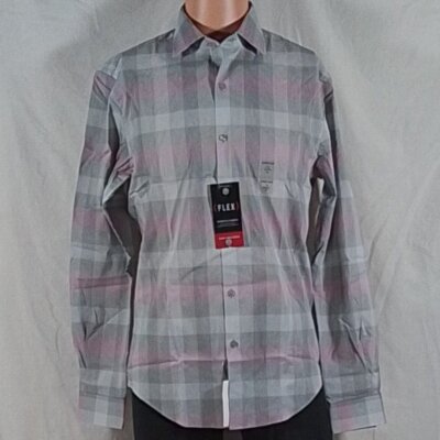 Men's Van Heusen Ultra Flex Slim Fit Long Sleeve Dress Shirt - Gray Heather - M | eBay Men's Van Heusen Ultra Flex Slim Fit Long Sleeve Dress Shirt - Gray Heather - M | eBay