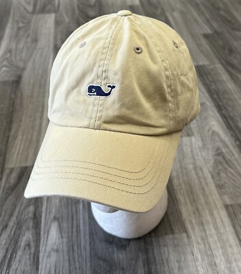 Vineyard Vines Baseball Cap Hat Yellow Whale Logo Cotton