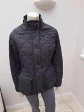 John Partridge Ladies Black Quilted Hand Made Jacket Size M