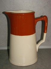 Vintage Large Ceramic Pitcher 2 L - Jug Carafe Earthenware