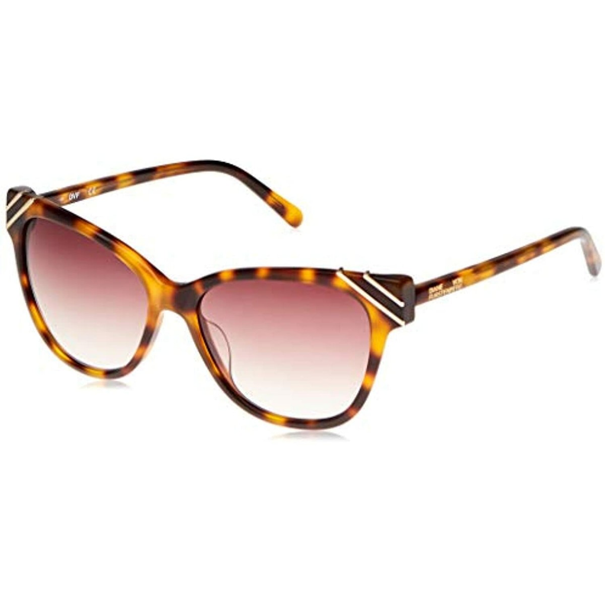 NEW Diane von Furstenberg DVF 663S 240 Tortoise ARDEN 