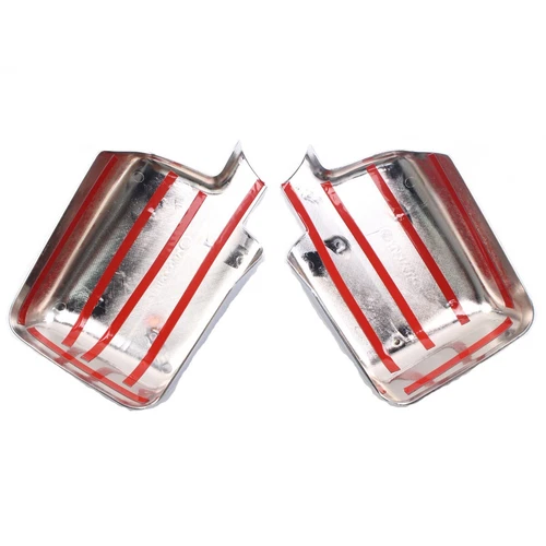 For Ford F-150 F150 2004-2008 2X Adhesive Chrome Full Rearview Mirror Cover Caps - Foto 7 di 8