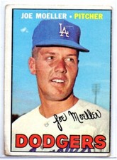 1967 Topps Joe Moeller  Dodgers #149 VARIATION ERROR BLOTCH VINTAGE 1960S