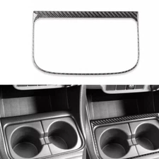 Real Carbon Fiber Console Storage Box Panel Frame Trim For Toyota Tacoma 2005-15
