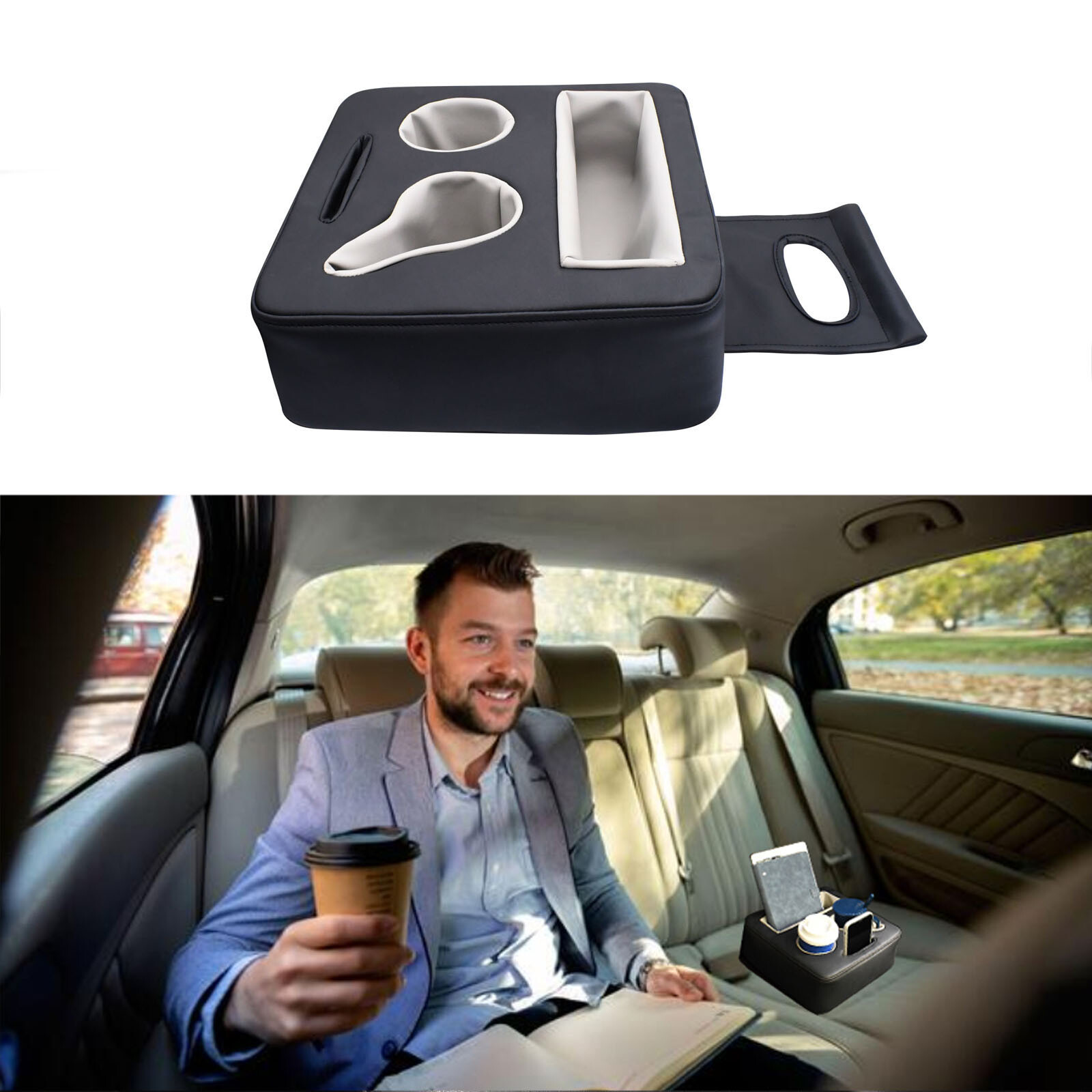 40oz Back Rear Seat Cup Drink Holders Expander Removable For Honda Accessories