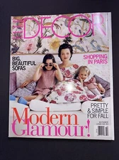 Elle Decor October 1999 Magazine No 70 Modern Glamour Big Sofas Paris Fall 