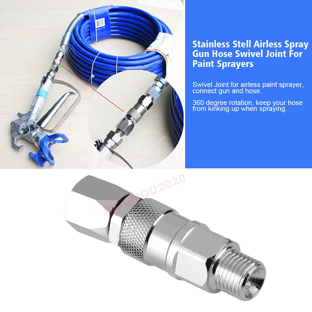 Max 77% OFF 1 4-Inch Airless High Pressure mart Spray F Joint Fit Hose Gun Swivel