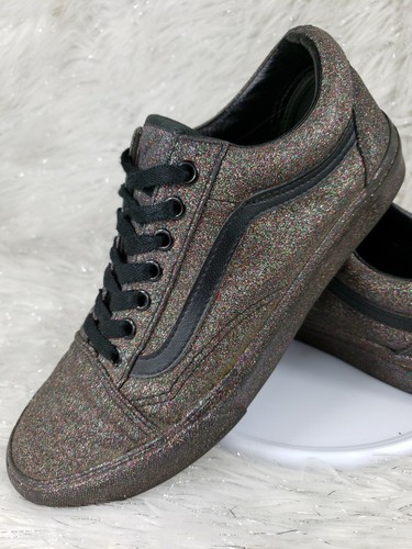 vans old skool rainbow glitter