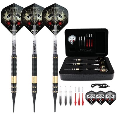 CUESOUL Dragon Deluxe Soft Tip Darts Set with Luxury Case 16 Gram B1105