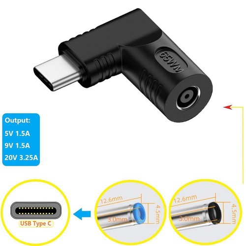 NEU-65W Laptop Ladegerät Konverter auf USB Typ C-PD Netzteil Kabel BEST- - Bild 20 von 30