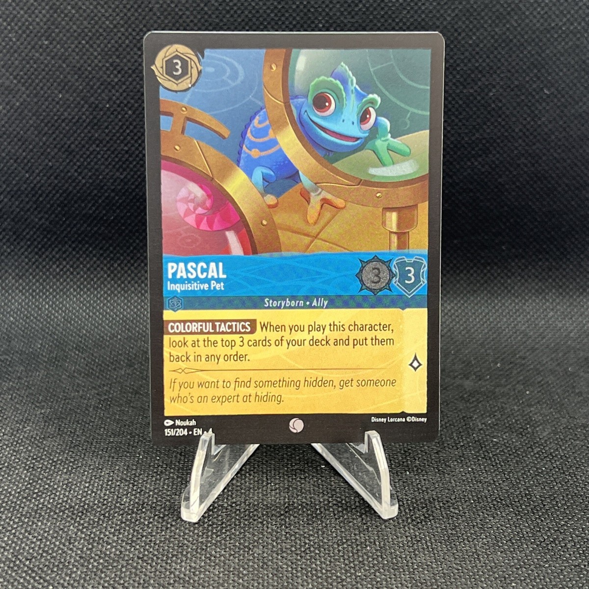 pascal lorcana card Rapunzel Brian Weisz The First Chapter Singles Pascal Inquisitive Pet Disney Lorcana