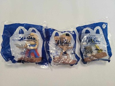 Lot of 3 - NEW! 2022 McDonald's Thor Love and Thunder #1 #2 GROOT #7 KORG SEALED