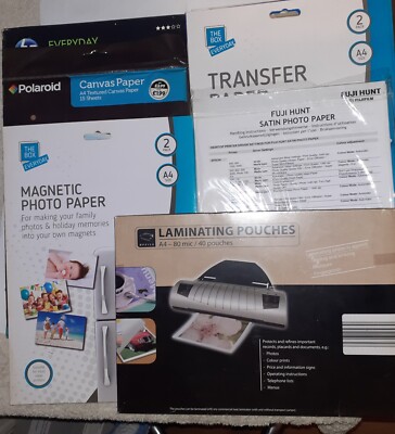 A4 Fotopapiere - Laminierfolien Magnet T-Shirt Transfers Leinwand Papier