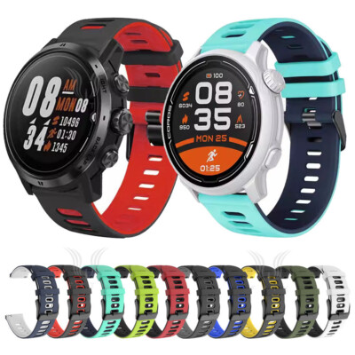 Für COROS PACE 3 2 / APEX 2 Pro / APEX 42mm 46mm Zweischicht Silikon armband