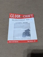 Gloor Craft  - N Scale - 4-Panel Door - #779 - NOS